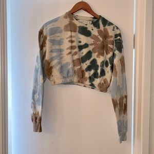 RSQ | Tie Dye Crop Sweatshirt sz S